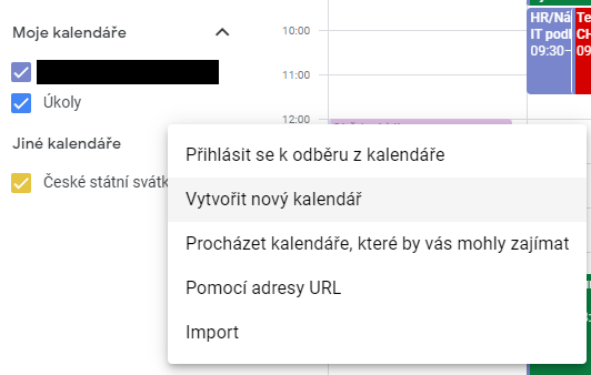 Google - nový kalendář